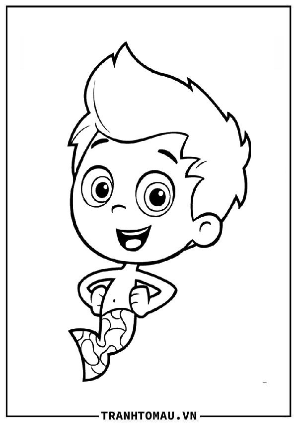 Sưu tầm tranh tô màu Bubble Guppies đầy ấn tượng cho bé