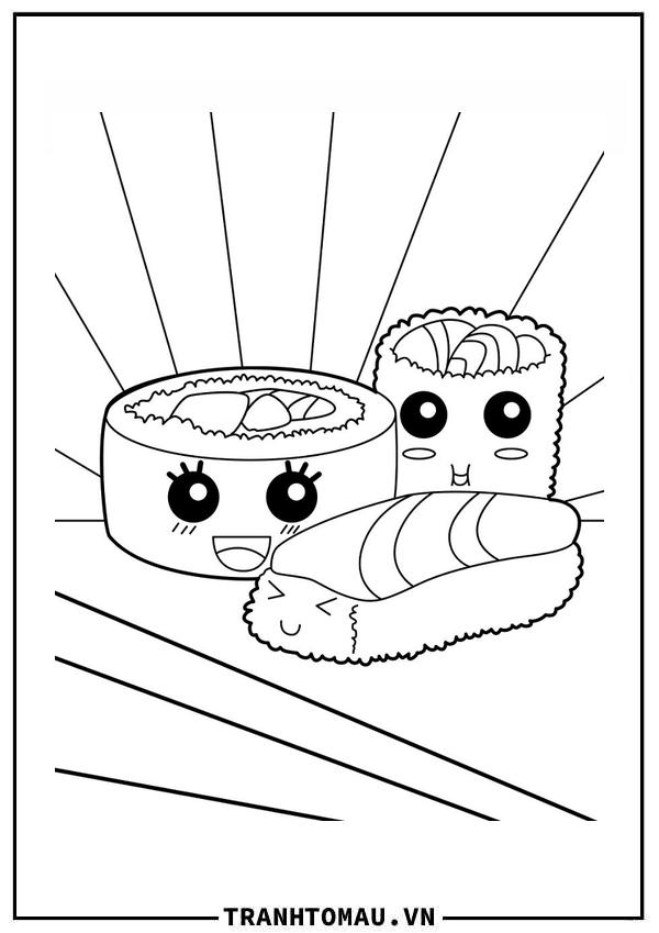 Tuyển tập tranh tô màu Đồ Ăn siêu đáng yêu cho bé