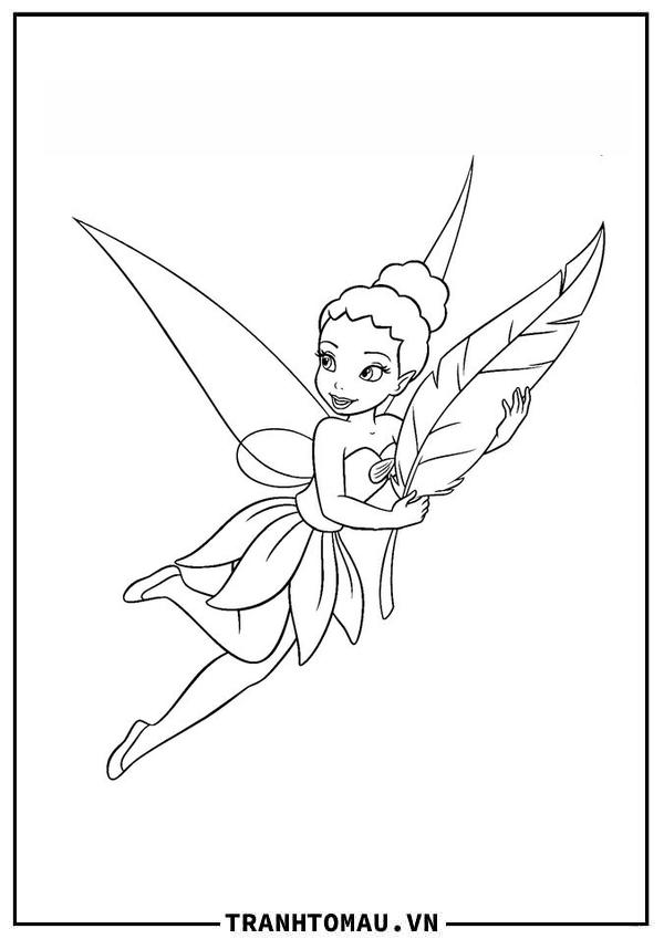 Tuyển tập tranh tô màu Nàng Tiên Bướm đẹp nhất bé nào cũng "mê tít"