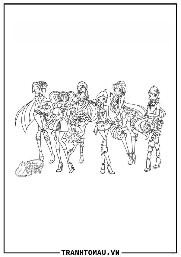 Bỏ túi ngay bộ tranh tô màu Winx – Công Chúa Phép Thuật đẹp nhất bé nào cũng "mê tít"